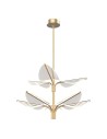 View Quintiesse Duża lampa wisząca LED Floriana Naturalny mosiądz Elstead Lighting QN-FLORIANA-8P-L-NBR