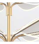 Quintiesse Duża lampa wisząca LED Floriana Naturalny mosiądz Elstead Lighting QN-FLORIANA-8P-L-NBR