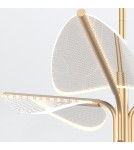 Quintiesse Duża lampa wisząca LED Floriana Naturalny mosiądz Elstead Lighting QN-FLORIANA-8P-L-NBR
