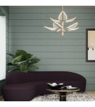 Quintiesse Duża lampa wisząca LED Floriana Naturalny mosiądz Elstead Lighting QN-FLORIANA-8P-L-NBR