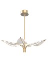 View Quintiesse Mała lampa wisząca LED Floriana Naturalny mosiądz Elstead Lighting QN-FLORIANA-P-S-NBR