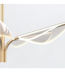 Quintiesse Mała lampa wisząca LED Floriana Naturalny mosiądz Elstead Lighting QN-FLORIANA-P-S-NBR