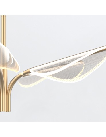 Quintiesse Mała lampa wisząca LED Floriana Naturalny mosiądz Elstead Lighting QN-FLORIANA-P-S-NBR - product 2