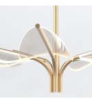 Quintiesse Mała lampa wisząca LED Floriana Naturalny mosiądz Elstead Lighting QN-FLORIANA-P-S-NBR