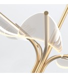 Quintiesse Mała lampa wisząca LED Floriana Naturalny mosiądz Elstead Lighting QN-FLORIANA-P-S-NBR
