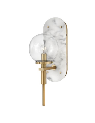 Quintiesse Kinkiet Gilda 1 źródło światła Klasyczny mosiądz Łazienkowa IP44 Elstead Lighting QN-GILDA-WB1-HB