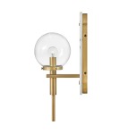 Quintiesse Kinkiet Gilda 1 źródło światła Klasyczny mosiądz Łazienkowa IP44 Elstead Lighting QN-GILDA-WB1-HB