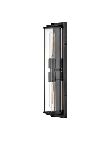 Quintiesse Kinkiet Henri 2 źródła światła Oksydowana czerń Łazienkowa IP44 Elstead Lighting QN-HENRI-WB2-BX