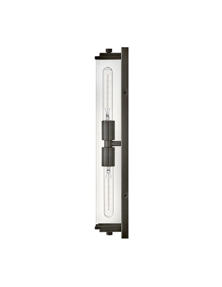 Quintiesse Kinkiet Henri 2 źródła światła Oksydowana czerń Łazienkowa IP44 Elstead Lighting QN-HENRI-WB2-BX