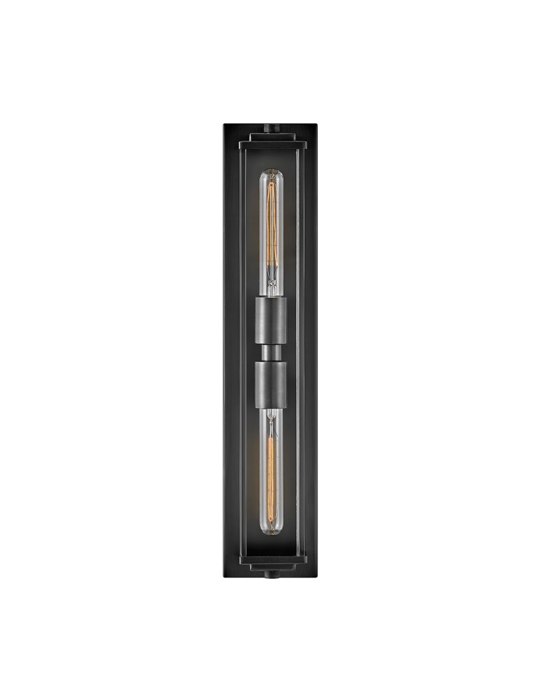 Quintiesse Kinkiet Henri 2 źródła światła Oksydowana czerń Łazienkowa IP44 Elstead Lighting QN-HENRI-WB2-BX
