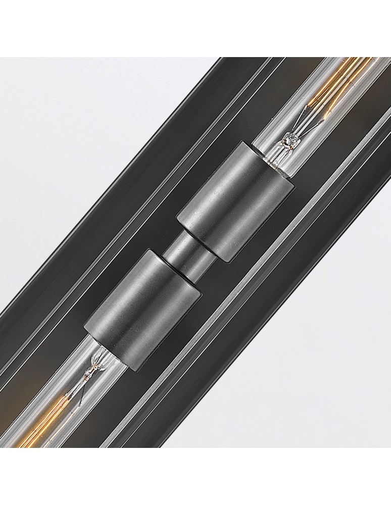 Quintiesse Kinkiet Henri 2 źródła światła Oksydowana czerń Łazienkowa IP44 Elstead Lighting QN-HENRI-WB2-BX