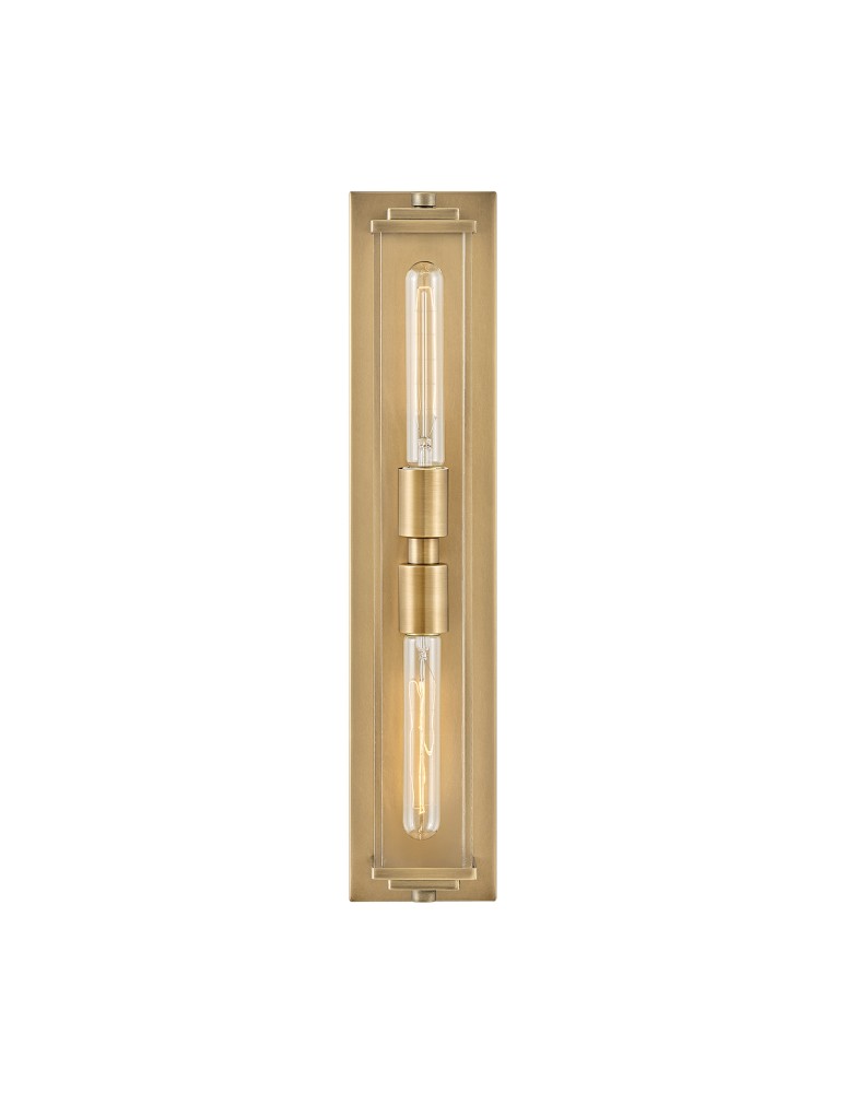 Quintiesse Kinkiet Henri 2 źródła światła Klasyczny mosiądz Łazienkowa IP44 Elstead Lighting QN-HENRI-WB2-HB