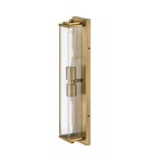 Quintiesse Kinkiet Henri 2 źródła światła Klasyczny mosiądz Łazienkowa IP44 Elstead Lighting QN-HENRI-WB2-HB