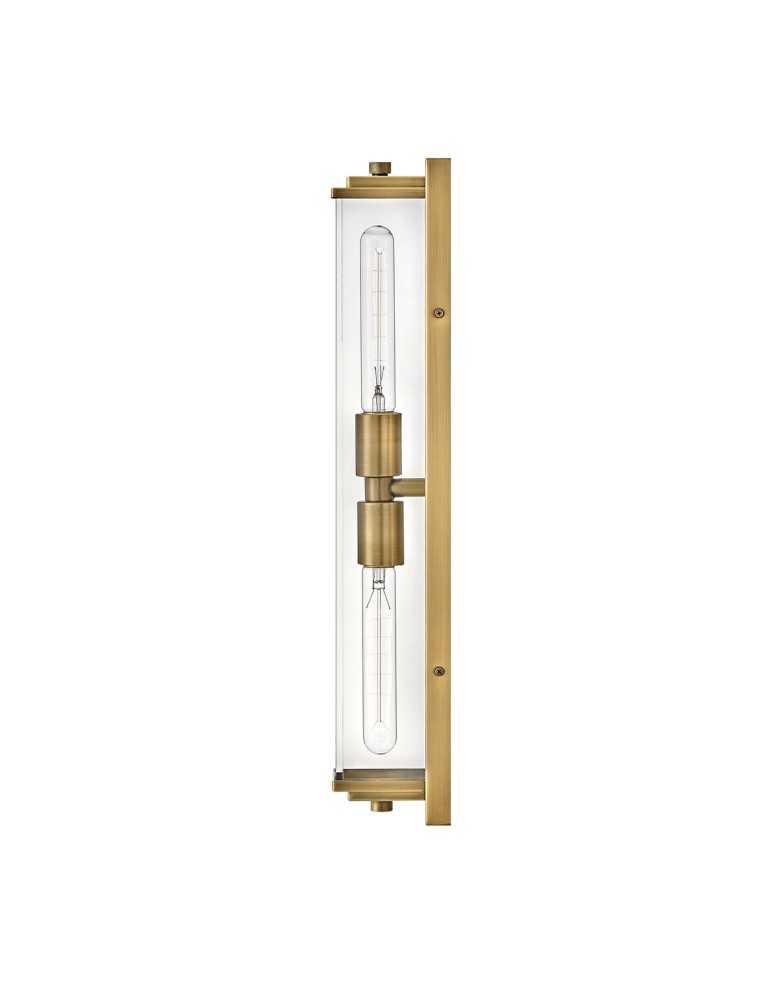 Quintiesse Kinkiet Henri 2 źródła światła Klasyczny mosiądz Łazienkowa IP44 Elstead Lighting QN-HENRI-WB2-HB