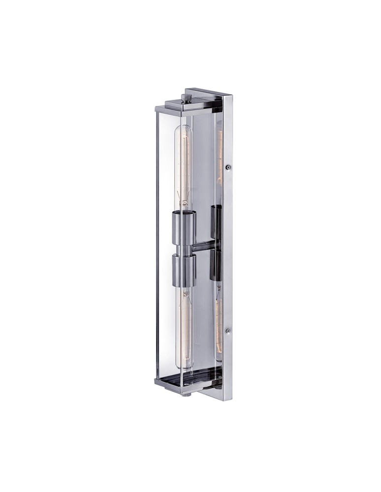 Quintiesse Kinkiet Henri 2 źródła światła Polerowany chrom Łazienkowa IP44 Elstead Lighting QN-HENRI-WB2-PC