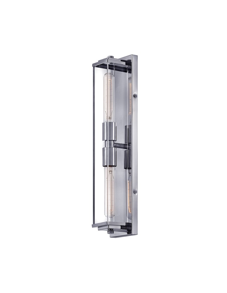 Quintiesse Kinkiet Henri 2 źródła światła Polerowany chrom Łazienkowa IP44 Elstead Lighting QN-HENRI-WB2-PC