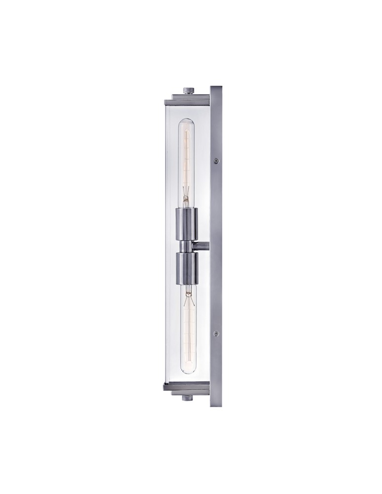 Quintiesse Kinkiet Henri 2 źródła światła Polerowany chrom Łazienkowa IP44 Elstead Lighting QN-HENRI-WB2-PC