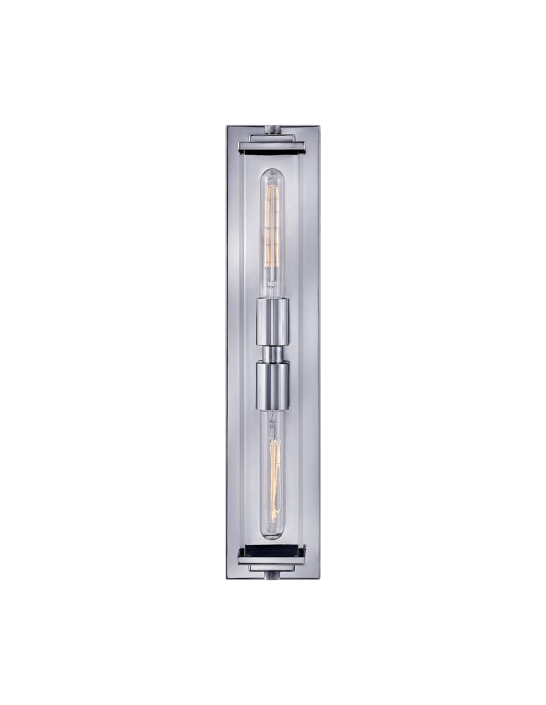 Quintiesse Kinkiet Henri 2 źródła światła Polerowany chrom Łazienkowa IP44 Elstead Lighting QN-HENRI-WB2-PC