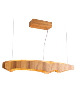 Quintiesse Średnia lampa wyspowa LED Horizon Elstead Lighting QN-HORIZON-LED-LP-100-TEAK