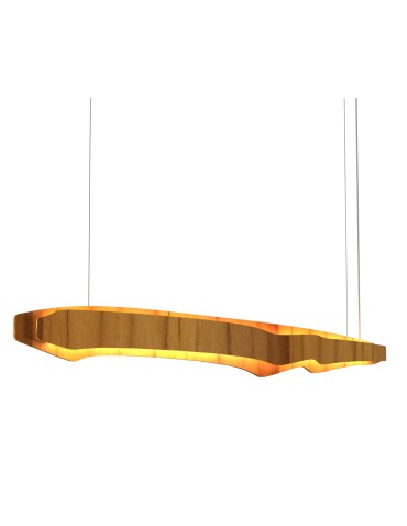 Quintiesse Duża lampa wyspowa LED Horizon Elstead Lighting QN-HORIZON-LED-LP-140-TEAK