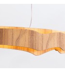 Quintiesse Duża lampa wyspowa LED Horizon Elstead Lighting QN-HORIZON-LED-LP-140-TEAK