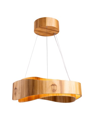 Quintiesse Średnia lampa wisząca LED Horizon Elstead Lighting QN-HORIZON-RING-LED-60-TEAK