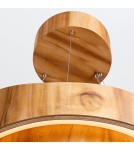 Quintiesse Średnia lampa wisząca LED Horizon Elstead Lighting QN-HORIZON-RING-LED-60-TEAK