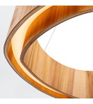 Quintiesse Średnia lampa wisząca LED Horizon Elstead Lighting QN-HORIZON-RING-LED-60-TEAK