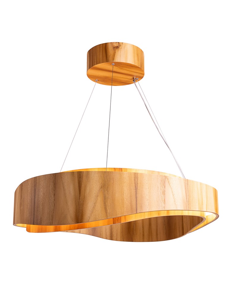 Quintiesse Duża lampa wisząca LED Horizon Elstead Lighting QN-HORIZON-RING-LED-80-TEAK