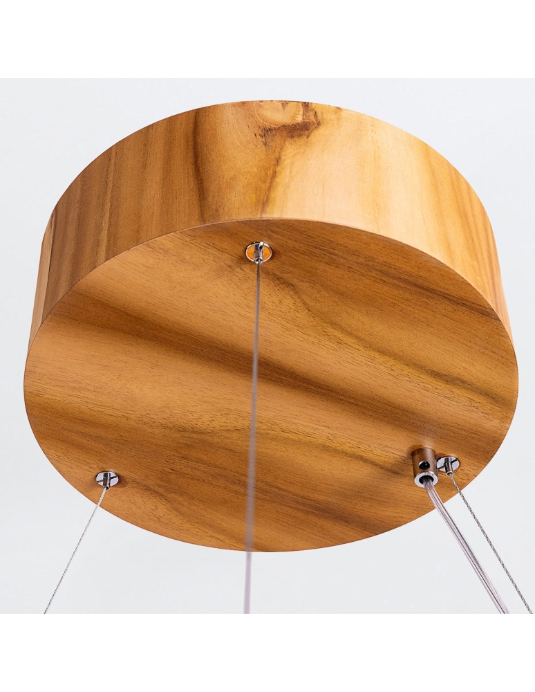 Quintiesse Duża lampa wisząca LED Horizon Elstead Lighting QN-HORIZON-RING-LED-80-TEAK