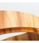 Quintiesse Duża lampa wisząca LED Horizon Elstead Lighting QN-HORIZON-RING-LED-80-TEAK