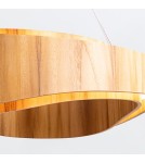 Quintiesse Duża lampa wisząca LED Horizon Elstead Lighting QN-HORIZON-RING-LED-80-TEAK