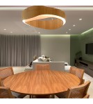 Quintiesse Duża lampa wisząca LED Horizon Elstead Lighting QN-HORIZON-RING-LED-80-TEAK