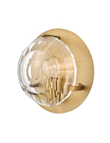 Quintiesse Kinkiet Leo 1 źródło światła Klasyczny mosiądz Elstead Lighting QN-LEO-WB1-HB