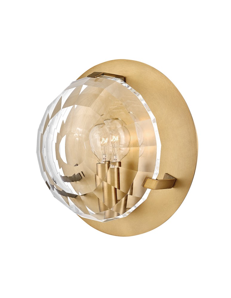 Quintiesse Kinkiet Leo 1 źródło światła Klasyczny mosiądz Elstead Lighting QN-LEO-WB1-HB