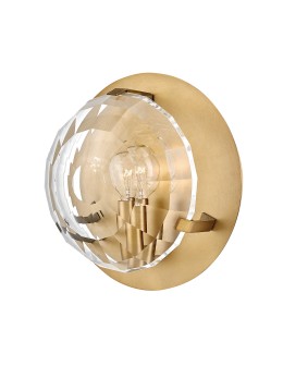 Quintiesse Kinkiet Leo 1 źródło światła Klasyczny mosiądz Elstead Lighting QN-LEO-WB1-HB