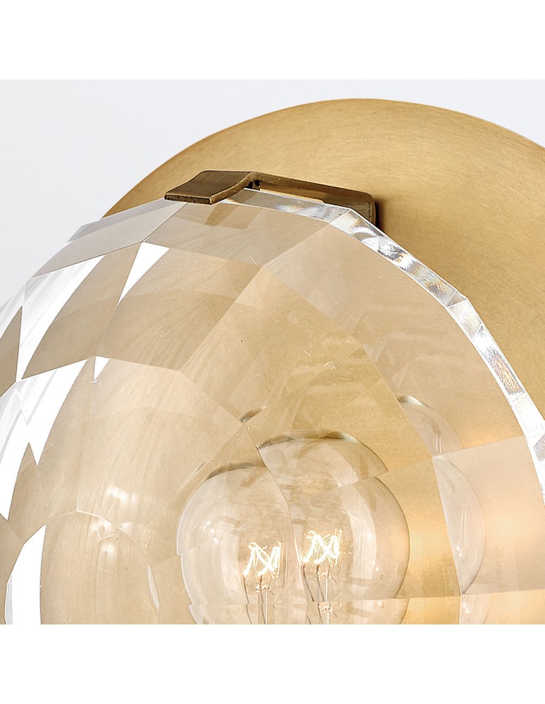 Quintiesse Kinkiet Leo 1 źródło światła Klasyczny mosiądz Elstead Lighting QN-LEO-WB1-HB