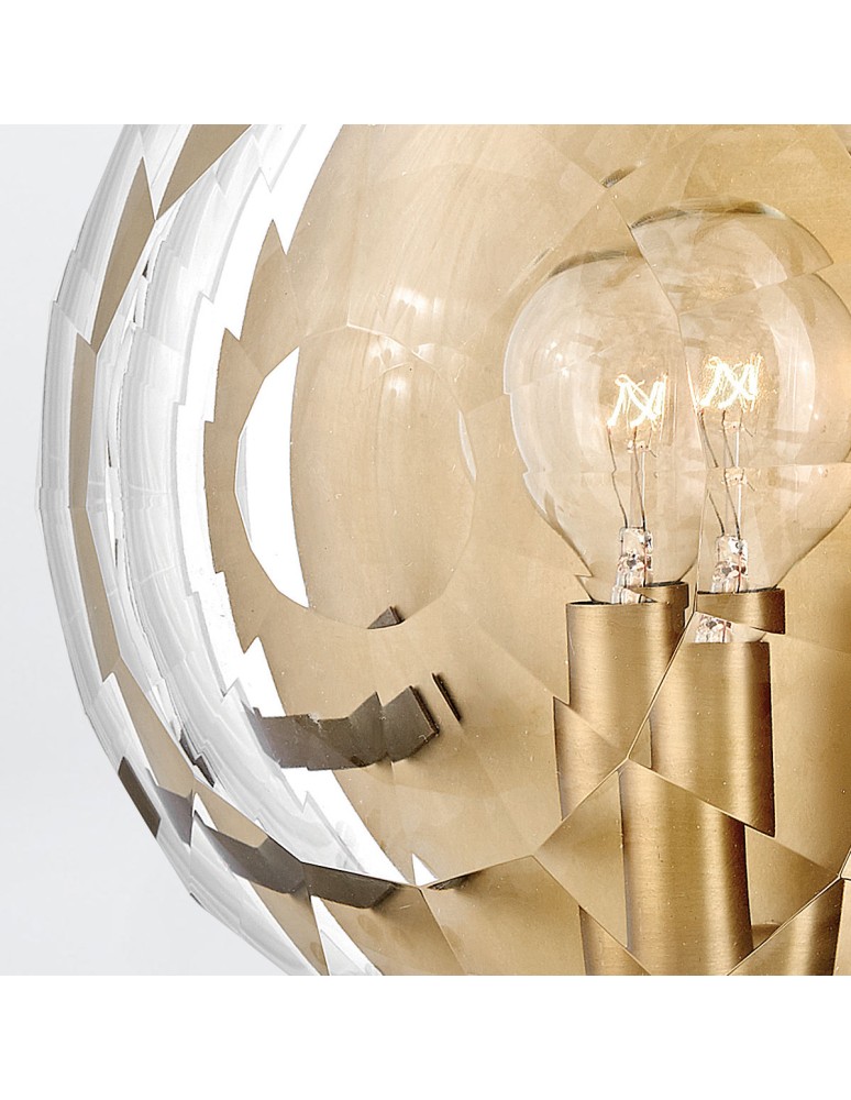 Quintiesse Kinkiet Leo 1 źródło światła Klasyczny mosiądz Elstead Lighting QN-LEO-WB1-HB