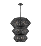 Quintiesse Żyrandol Luca 10 źródeł światła Czarny Elstead Lighting QN-LUCA-10P-BK-BK