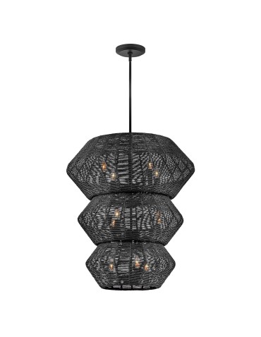 Quintiesse Żyrandol Luca 10 źródeł światła Czarny Elstead Lighting QN-LUCA-10P-BK-BK - product 2