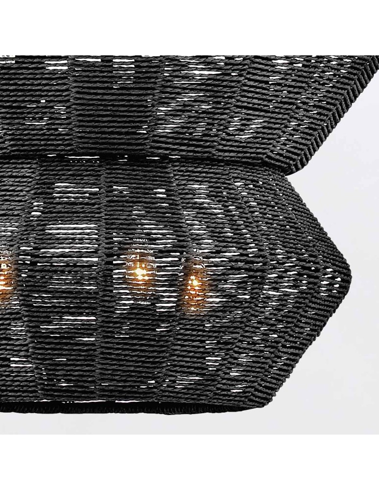 Quintiesse Żyrandol Luca 10 źródeł światła Czarny Elstead Lighting QN-LUCA-10P-BK-BK