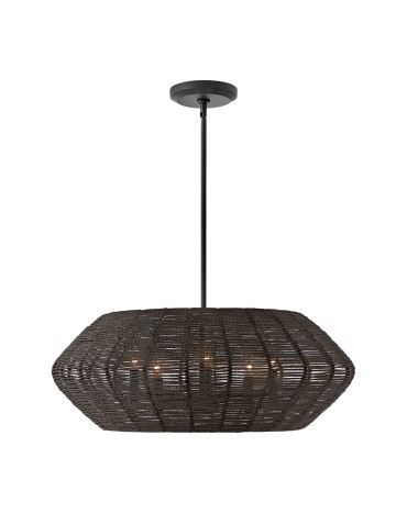 Quintiesse Lampa wisząca Luca 5 źródeł światła Czarny Elstead Lighting QN-LUCA-5P-M-BK-BK