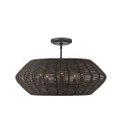 Quintiesse Lampa wisząca Luca 5 źródeł światła Czarny Elstead Lighting QN-LUCA-5P-M-BK-BK