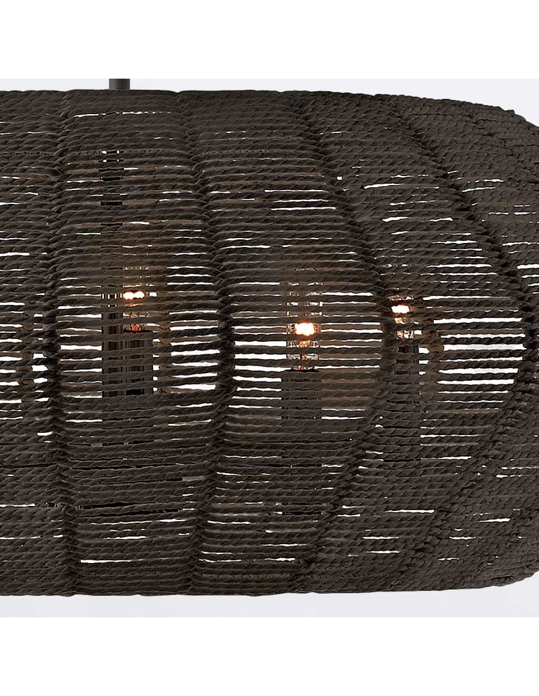 Quintiesse Lampa wisząca Luca 5 źródeł światła Czarny Elstead Lighting QN-LUCA-5P-M-BK-BK