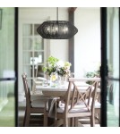Quintiesse Lampa wisząca Luca 5 źródeł światła Czarny Elstead Lighting QN-LUCA-5P-M-BK-BK