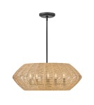 Quintiesse Lampa wisząca Luca 5 źródeł światła Czarny, karmelowy beż Elstead Lighting QN-LUCA-5P-M-BK-CAM