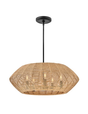 Quintiesse Lampa wisząca Luca 5 źródeł światła Czarny, karmelowy beż Elstead Lighting QN-LUCA-5P-M-BK-CAM - product 2