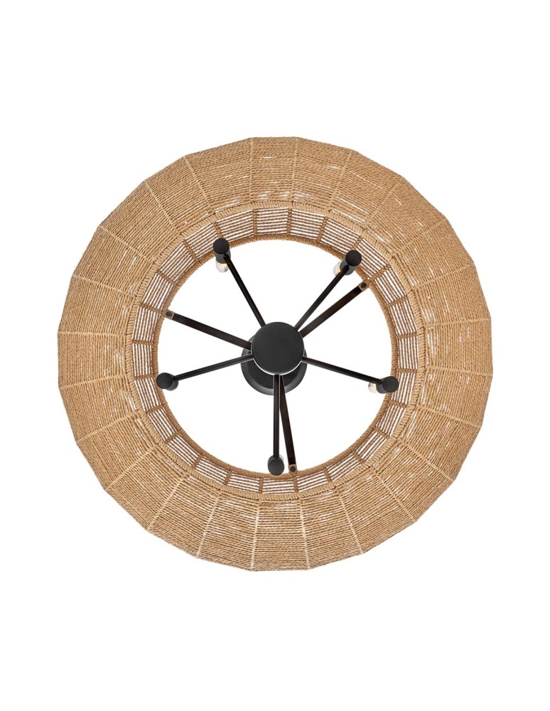 Quintiesse Lampa wisząca Luca 5 źródeł światła Czarny, karmelowy beż Elstead Lighting QN-LUCA-5P-M-BK-CAM