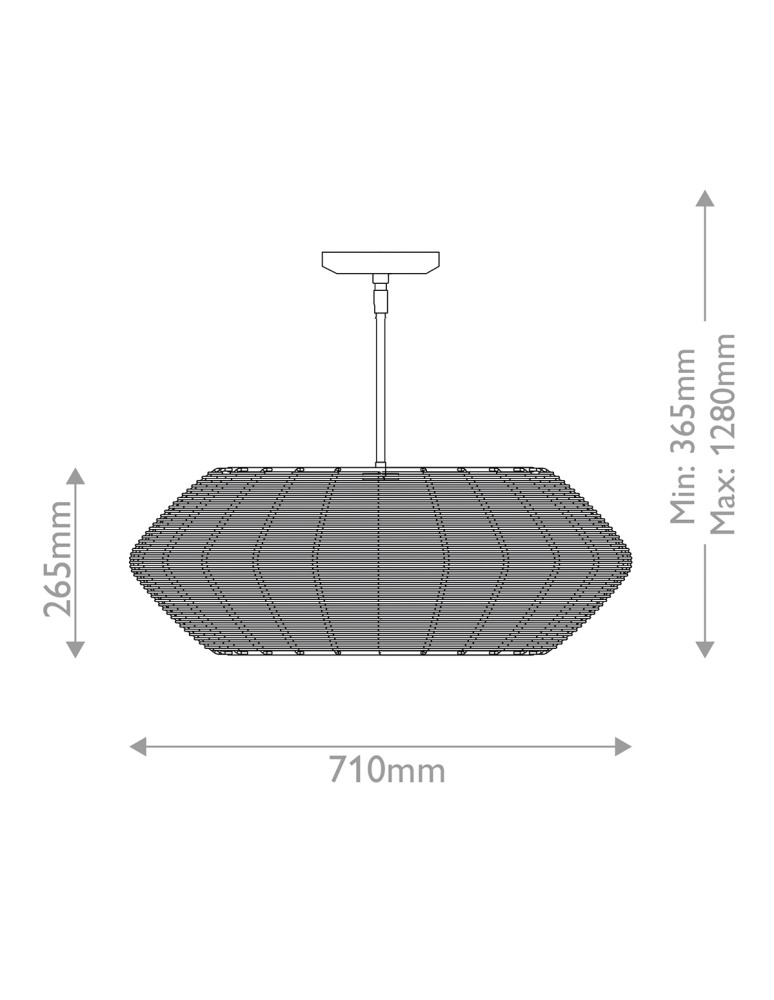 Quintiesse Lampa wisząca Luca 5 źródeł światła Czarny, karmelowy beż Elstead Lighting QN-LUCA-5P-M-BK-CAM