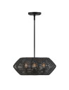 View Quintiesse Lampa wisząca Luca 3 źródła światła Czarny Elstead Lighting QN-LUCA-P-S-BK-BK
